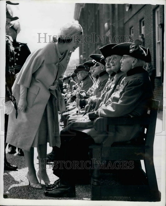 1962, The Queen at Founders Day Parade at the Royal Hospital - Historic Images