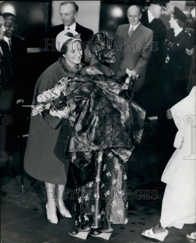 1961, President of Senegal & Wife Arrive In London - KSB36345 - Historic Images