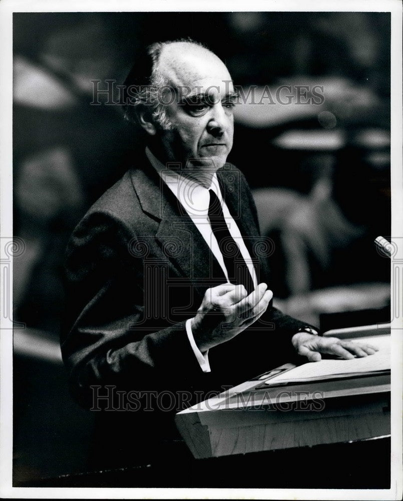 1979, Jose Lopez Portillo President of Mexico Addressing UN - Historic Images