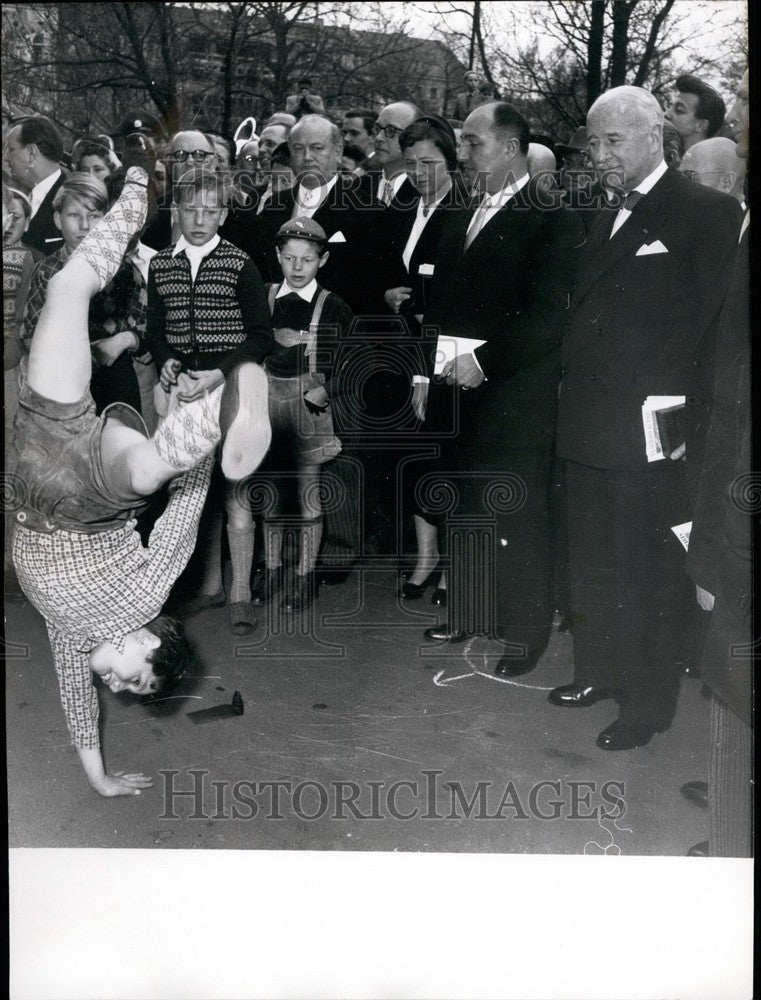 1955 Press Photo Ambassador Francois Poncet Lord Mayor Paris Bernard Lafay - Historic Images