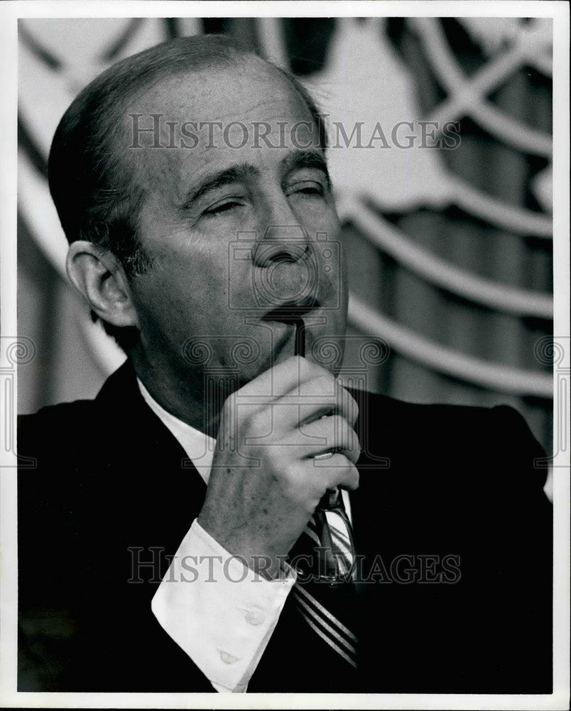 1979, Jean Francois French Minister Foreign Affairs Press Conference - Historic Images