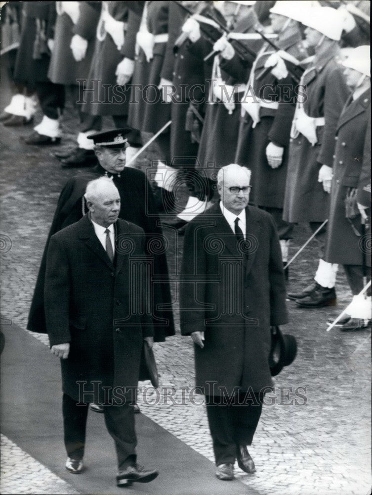 1967 Presidents Nikolai Pedgorny & Giuseppe Saragat - Historic Images