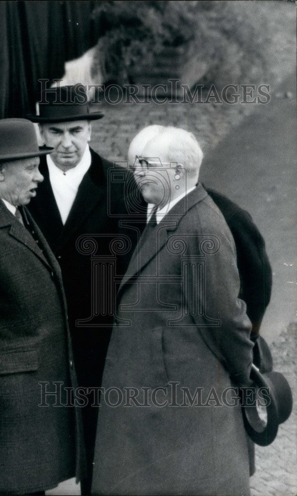 1967 President Nikolai Podgorny Rome Visit Guiseppe Saragat Ciampino - Historic Images