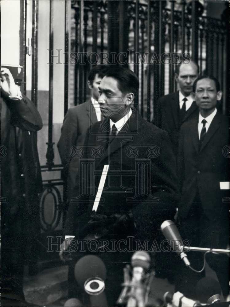 1969 Press Photo South Vietnam Delegate Nguyen Xvam Phang at Paris Conference - Historic Images