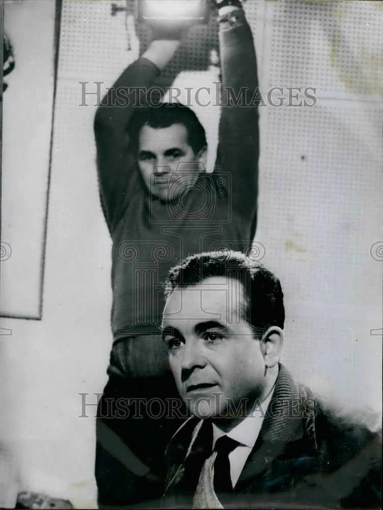 1959 Heinz Pohlmann During Shooting Of Film About Murder Victim - Historic Images