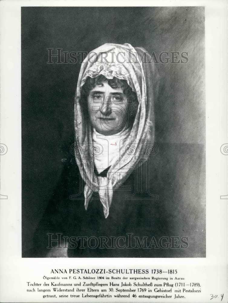 Press Photo Anna Pestalozzi-Schulthess - KSB36685 - Historic Images