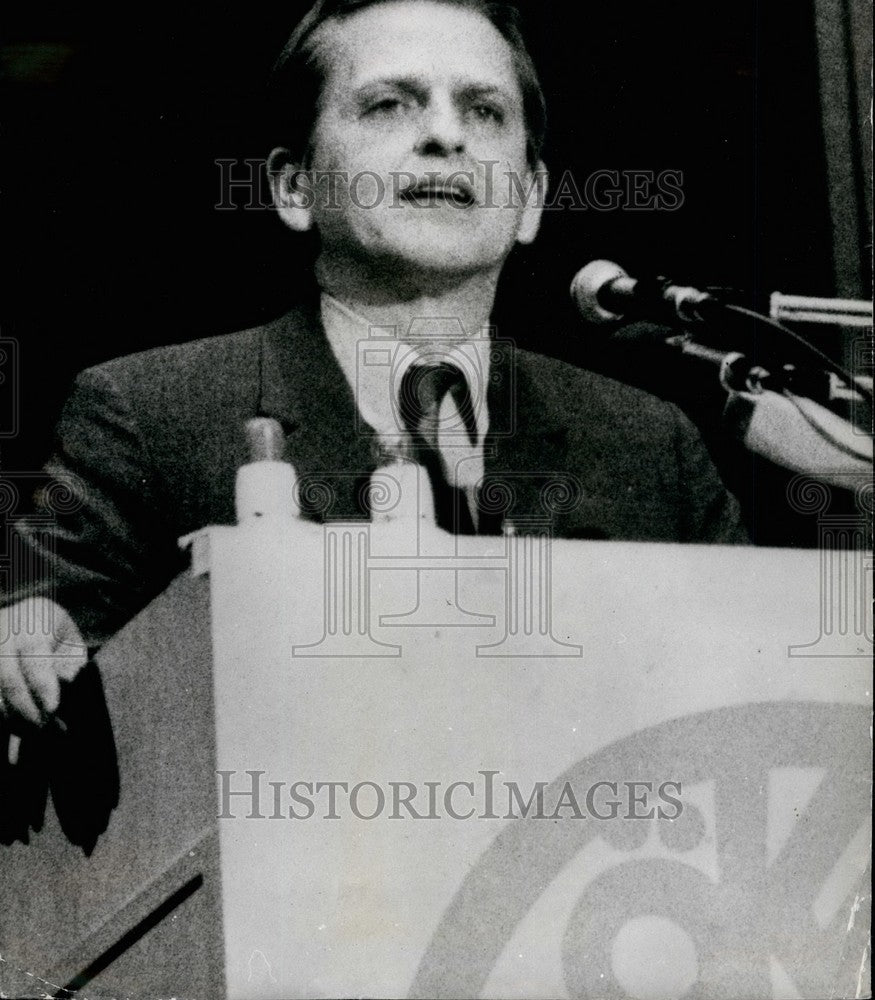 1969 Press Photo Mr. Olof Palme,Sweden's New Prime Minister - KSB36949-Historic Images