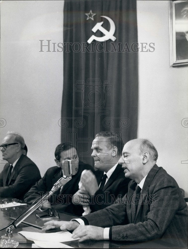 1966 Press Photo Gus Hall, Leader of the US Communist Party - KSB37031-Historic Images