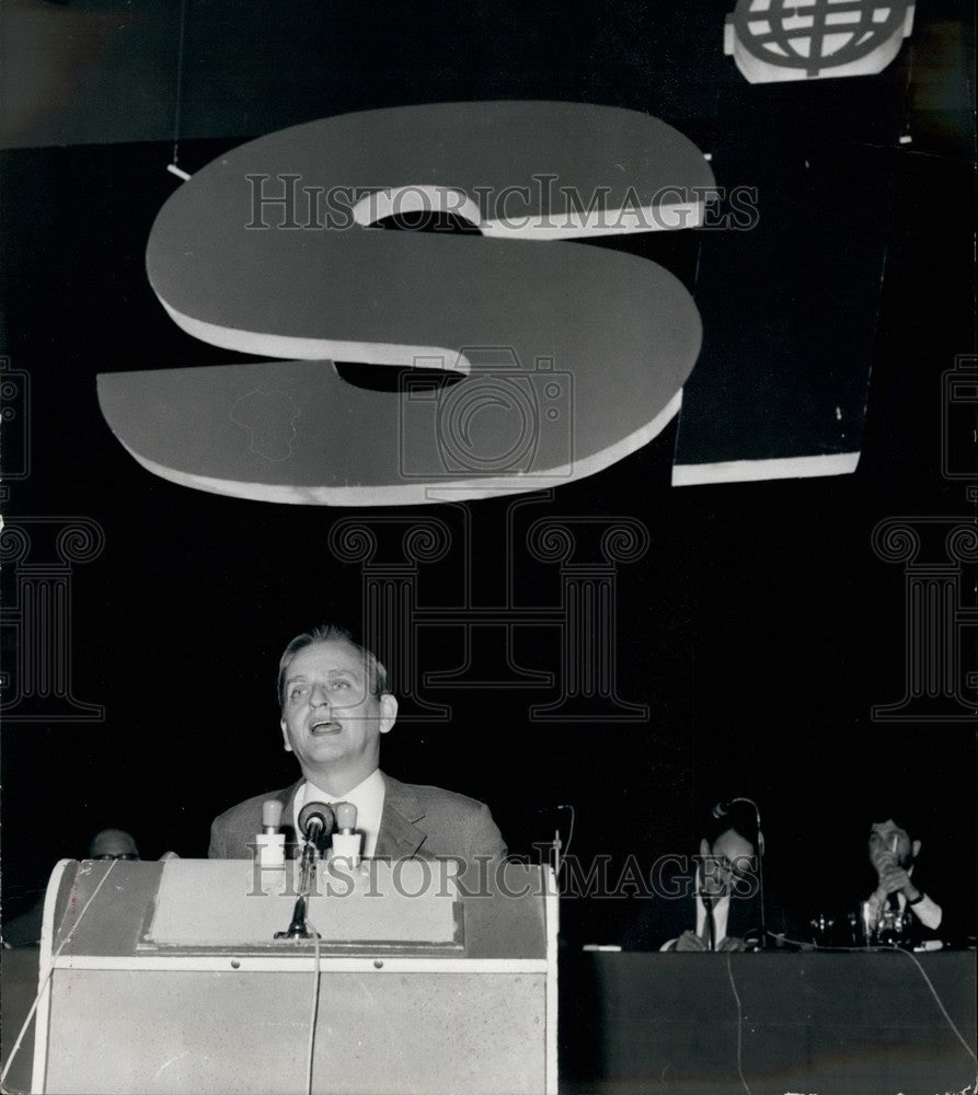 1969 Press Photo Swedish Minister of Education ,Olof Plame - KSB37041-Historic Images