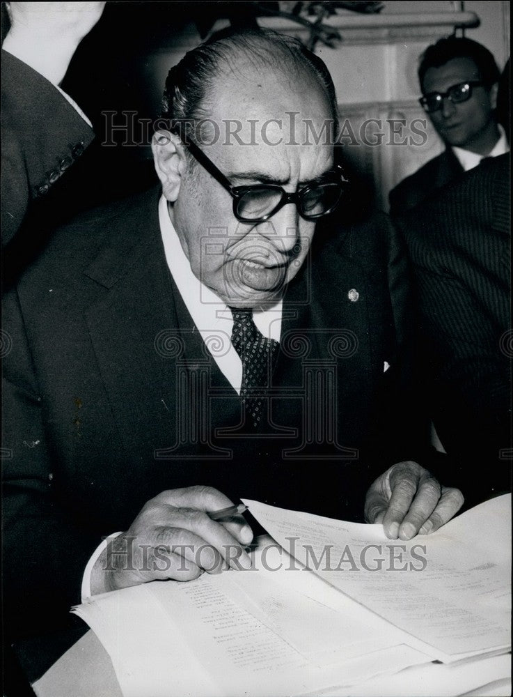 1966 Italy Secretary of State for Foreign Affairs G Lupis - Historic Images