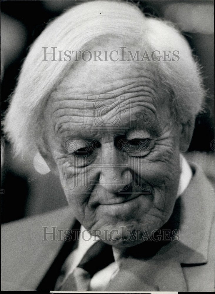 1982 Press Photo Professor Hannes Alfven Swedish Nobel Prize Winner Lindau Meet - Historic Images