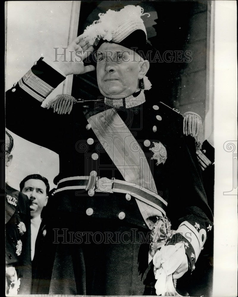 1958 Rear Admiral Americo President Portugal Guard Honor Ceremonies - Historic Images