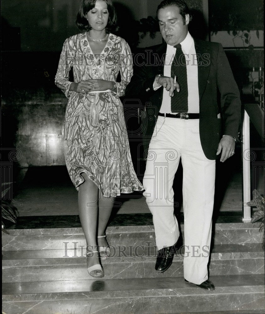 Press Photo Christina Onasiss. & Alexandes Andreadis - KSB37763-Historic Images