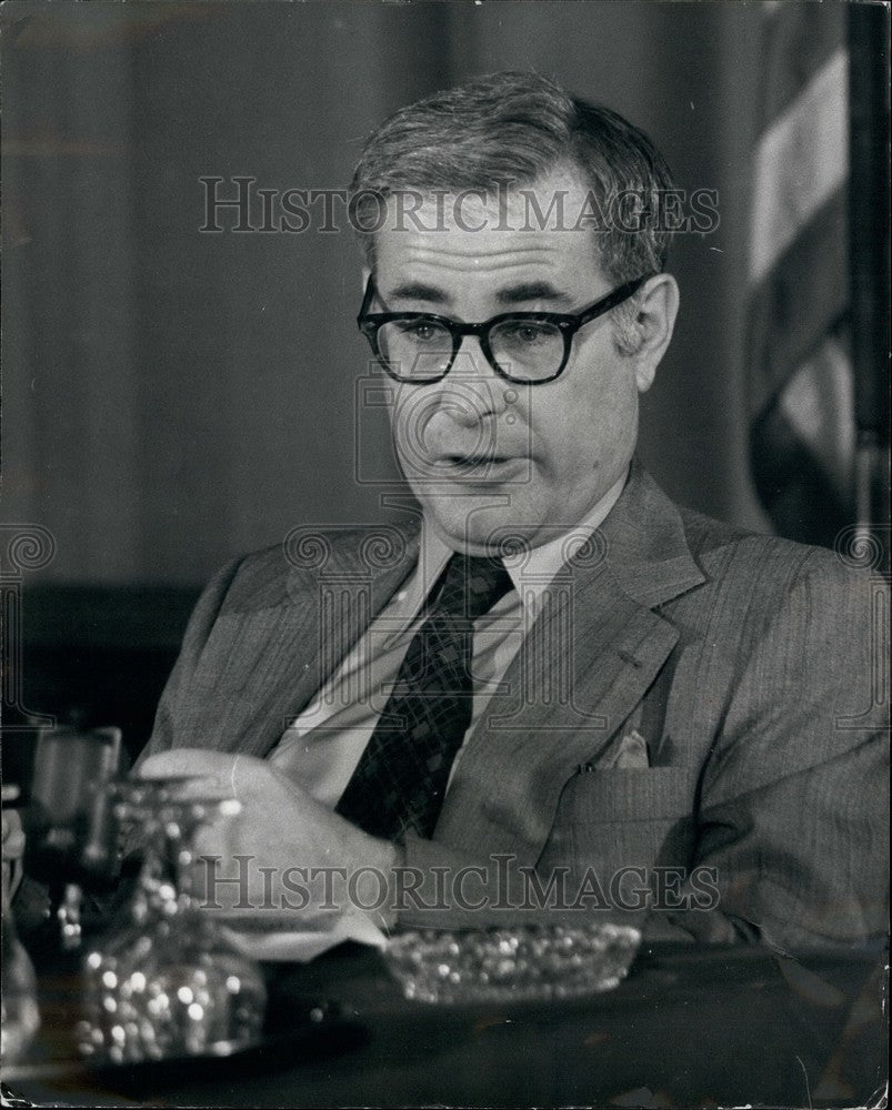 1978 Press Photo U.S. Secretary of Defence gives Press Conference - KSB37855 - Historic Images