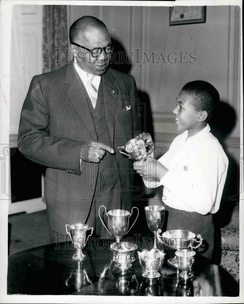 1960 George Brewer Jr. Son Liberian Ambassador London Wins Sport Cup - Historic Images