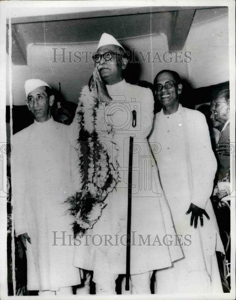 1959 Press Photo Dr. Rajendra Prasad,Pres of India in Ceylon - KSB37955 - Historic Images