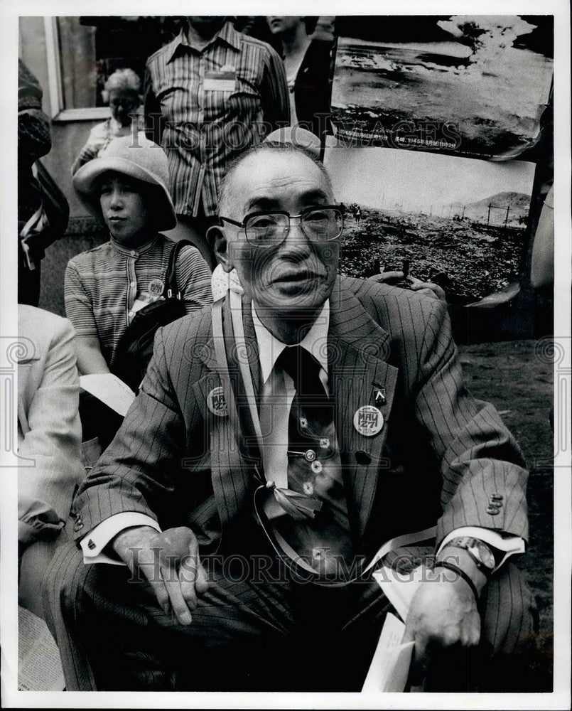 1978, Busuke Shimoe, Director of the Hiroshima COuncil of the Organiz - Historic Images