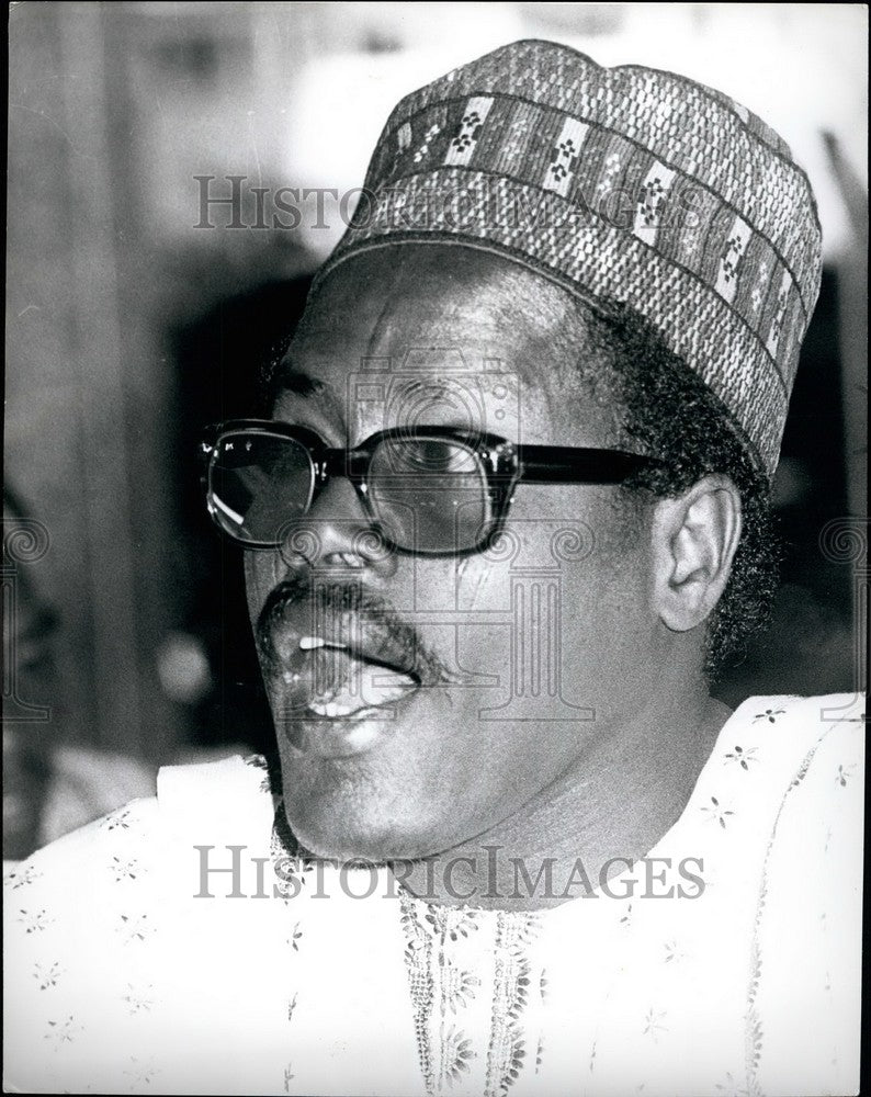 Press Photo Major-General Mohammed Shuwa of Nigeria - KSB38641 - Historic Images