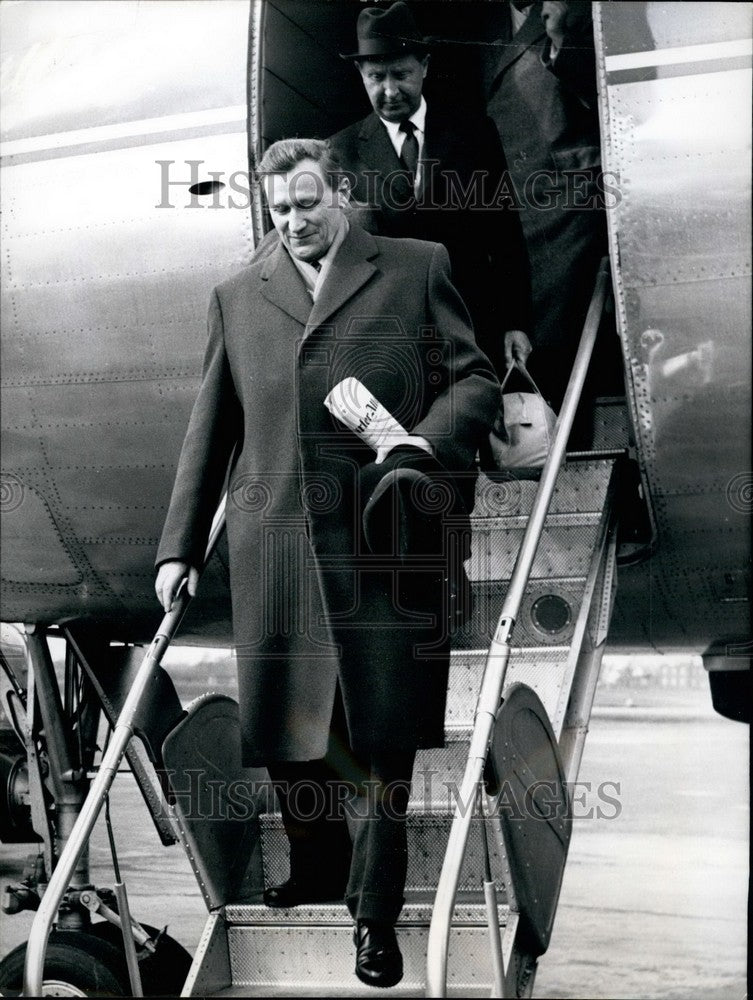 1957 Press Photo Soviet ambassador: Andrej Smirnow - KSB38761-Historic Images