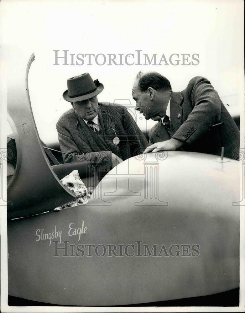 1957 Press Photo Duke of Edinburgh opens National Gliding Championships-Historic Images