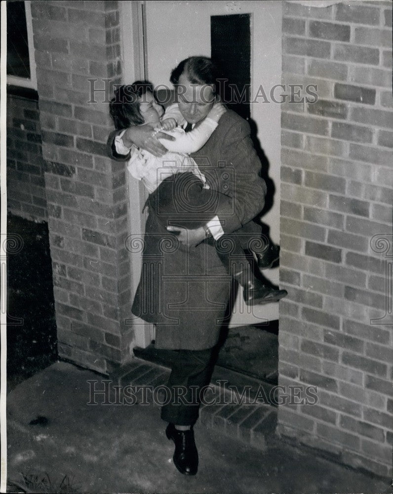 1959, Walter Smith Carries Home Daughter Kay From Adopted Parents - Historic Images