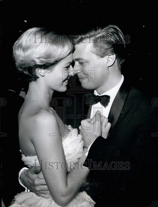 1958 Press Photo Movie stars Gudula Blau and Karl B. Bohm - KSB39325-Historic Images