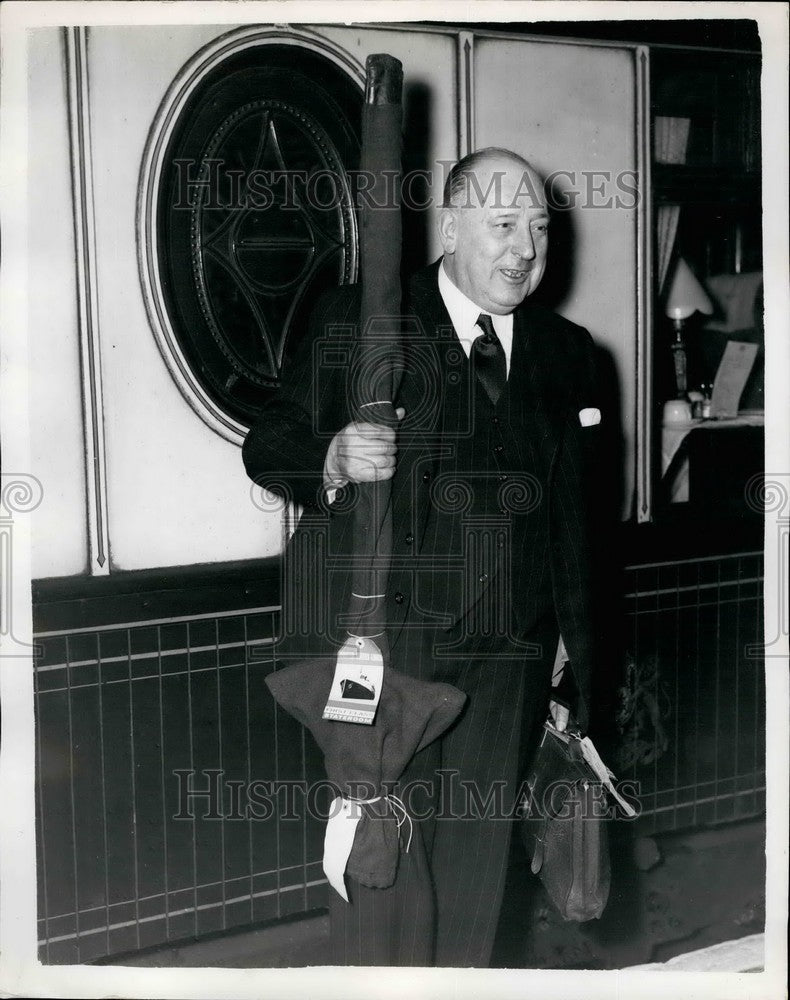 1956 Press Photo Lord Mayor of London , Alderman Cuthbert Ackroyd - KSB39429-Historic Images