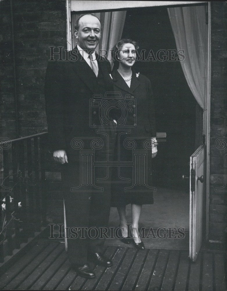 Mr. and Mrs. Peter Thorneycroft at No 11 Downing Street  - Historic Images