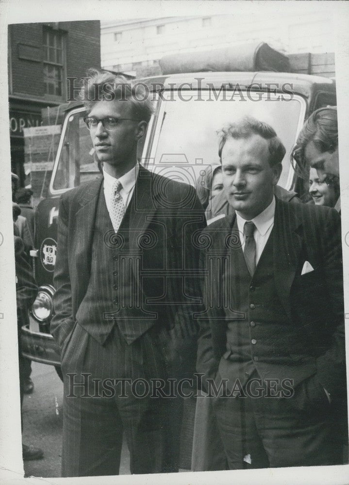 1958 Press Photo Paul Richard Thompson and William Miller accused under Secret A-Historic Images