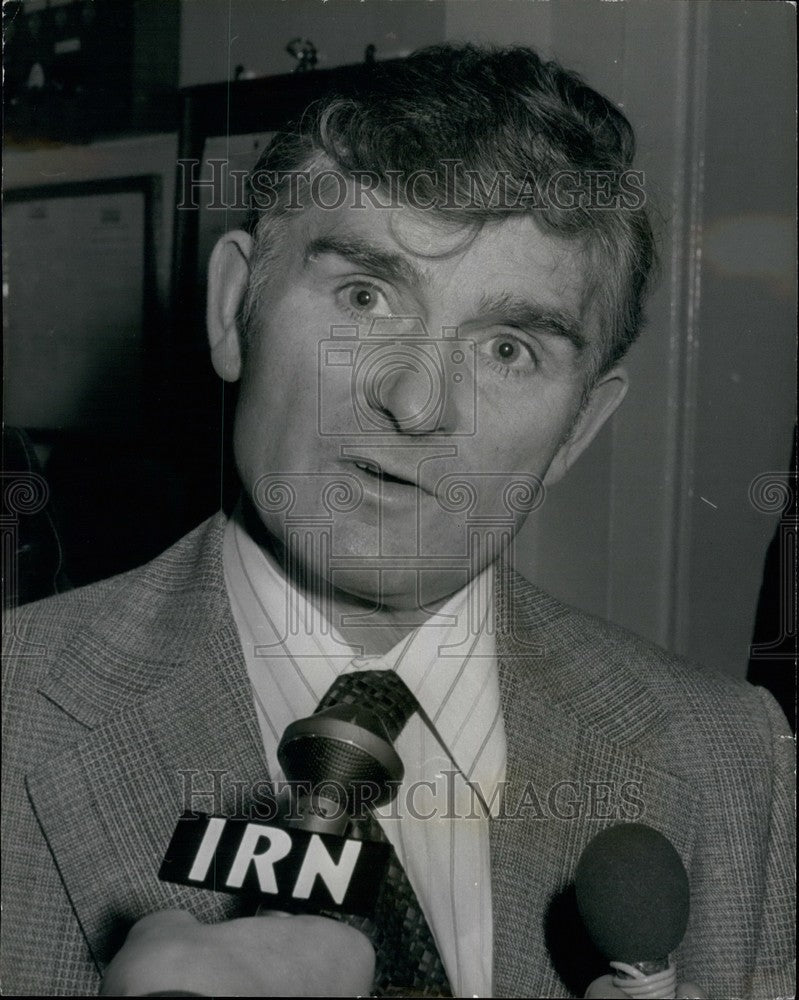 1976 Press Photo General Secretary of the Iron and Steel Bill Sirs - KSB39707-Historic Images