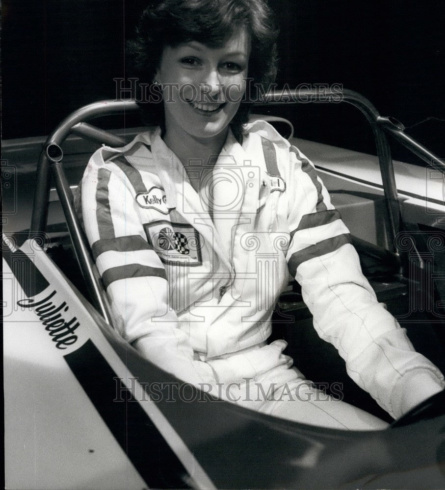 1978 British female racecar driver Julliette Slaughter - Historic Images