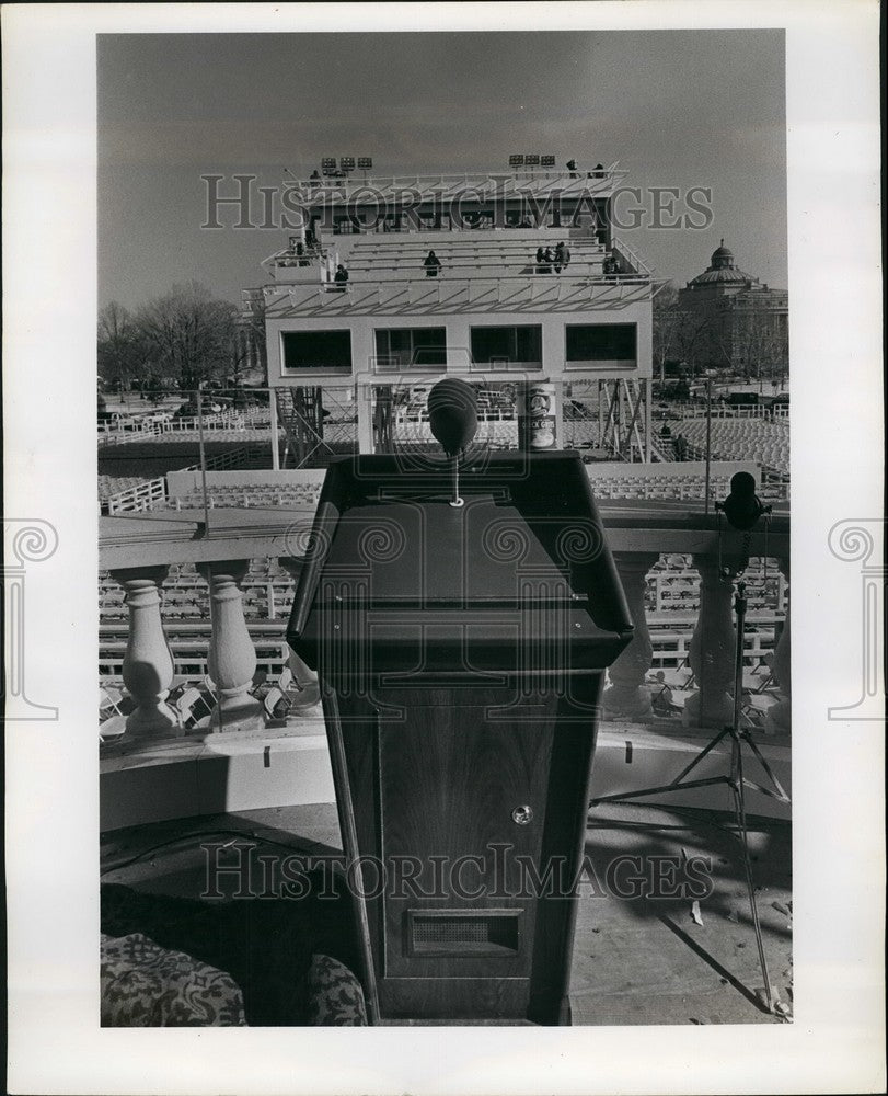 1977, Presidential grandstand for Carter's Inauguration - KSB40495 - Historic Images