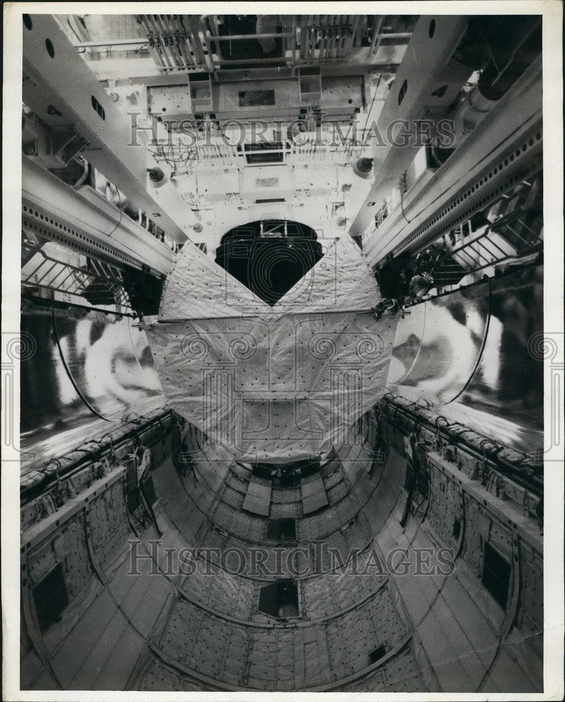 1982 Space Shuttle Columbia Cargo Bay Kennedy Space Center - Historic Images