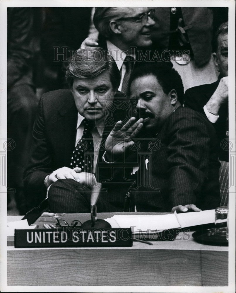 Press Photo United Nations Assembly United States Delegates Talking - Historic Images