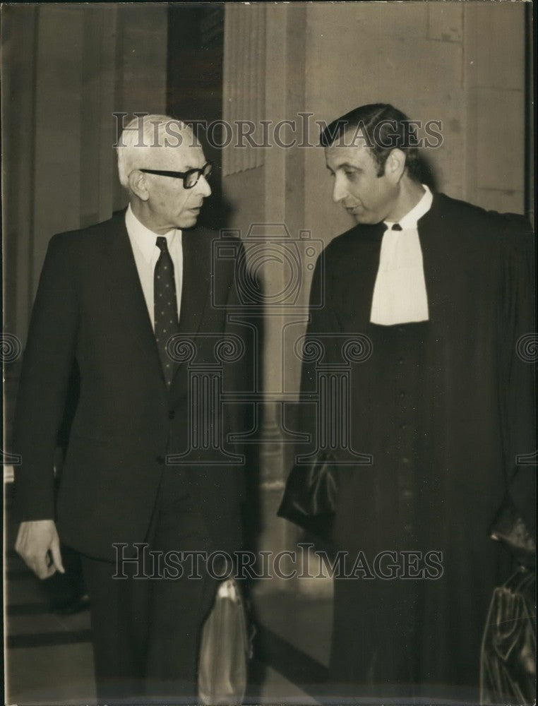 1967 Public Prosecutor Toubas & Barrister Benatar, Ben Barka Case - Historic Images