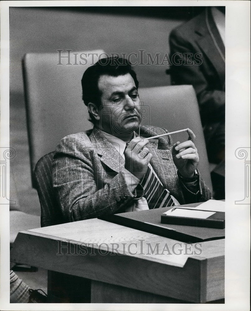 1976, Palestinian delegate Farock Kaddoumi. - KSB41147 - Historic Images