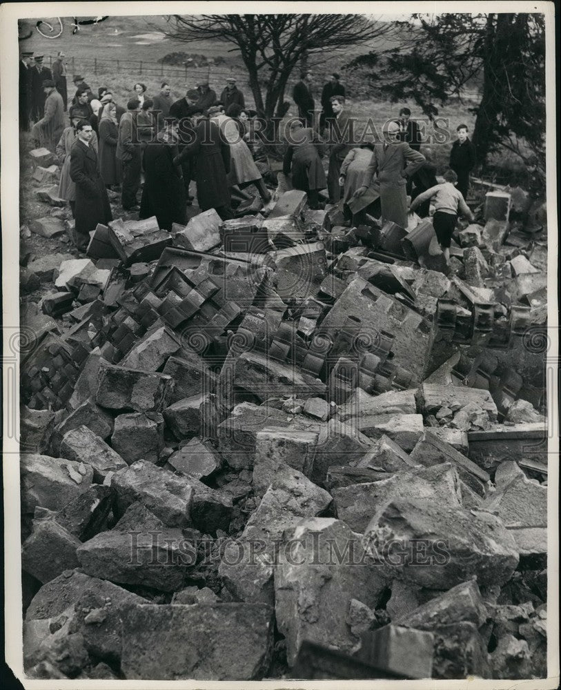 1954, Rubble from Old Tollbooth Steeple - KSB41737 - Historic Images