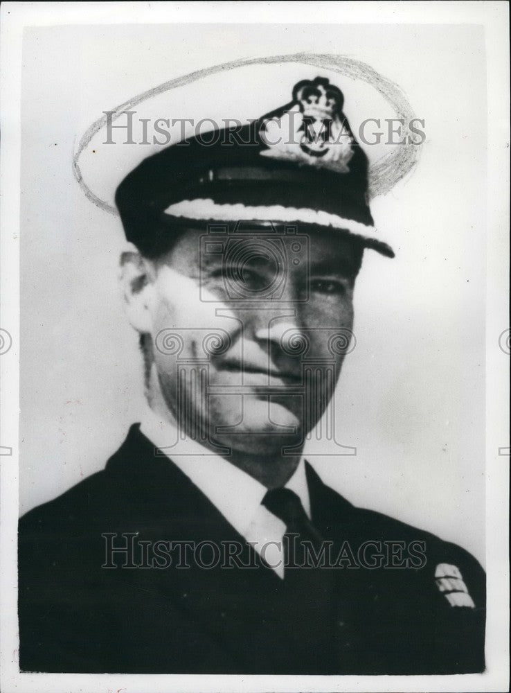 1961 Commodore J. Miller, British frigate H.M.S. Rothesay - Historic Images