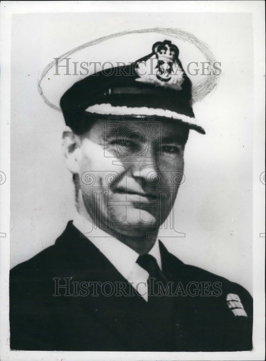 1961 Commodore J. Miller, British frigate H.M.S. Rothesay - Historic Images