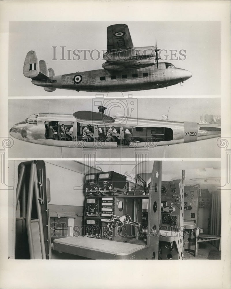 1953 Exterior Cutaway Interior Handley Page Marathon Airplanes - Historic Images