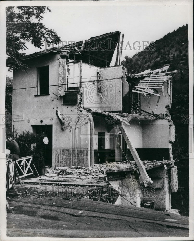 1953, Heavy Damage In Genoa Italy Following Cloudburst. - KSB42267 - Historic Images
