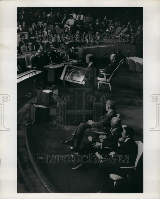1977, Young, Auerasingle, Vauel , Carter , Waldheim.at the UN - Historic Images