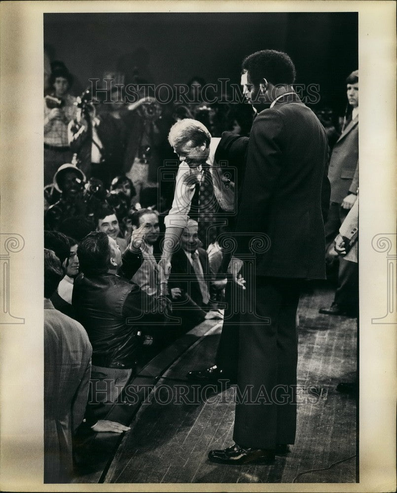 1976 Press Photo Presidential Candidate Jimmy Carter Brooklyn College Campaign-Historic Images