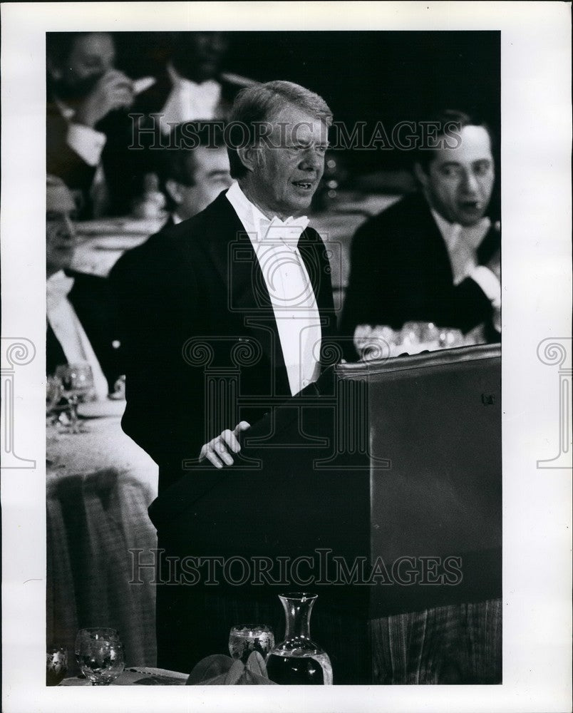 1979  President Jimmy Carter speaking at the annual dinner of the Al - Historic Images