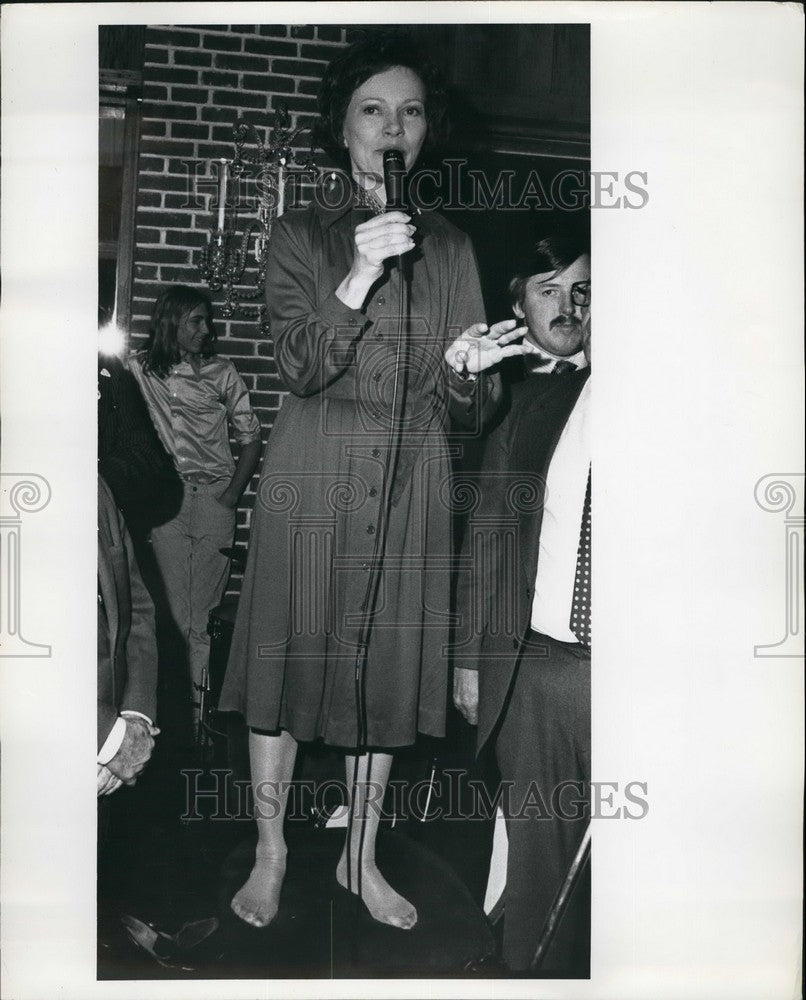 1976, Greece Fundraising Party Steingut Tavern Rosalynn Carter Speech - Historic Images