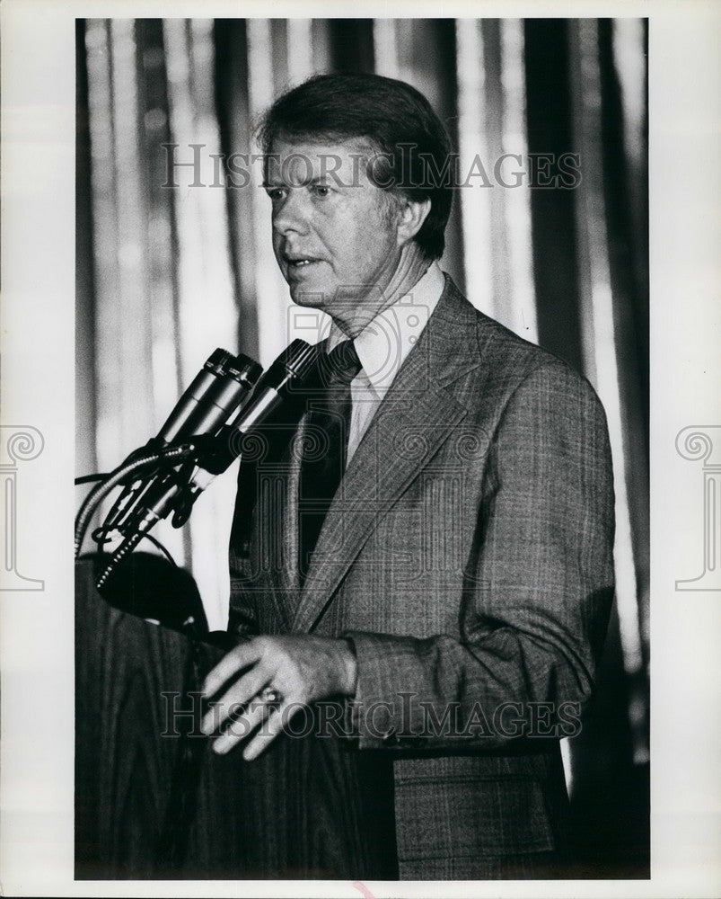 1979, Jimmy Carter Speaking New York Democratic Delegates Meeting - Historic Images