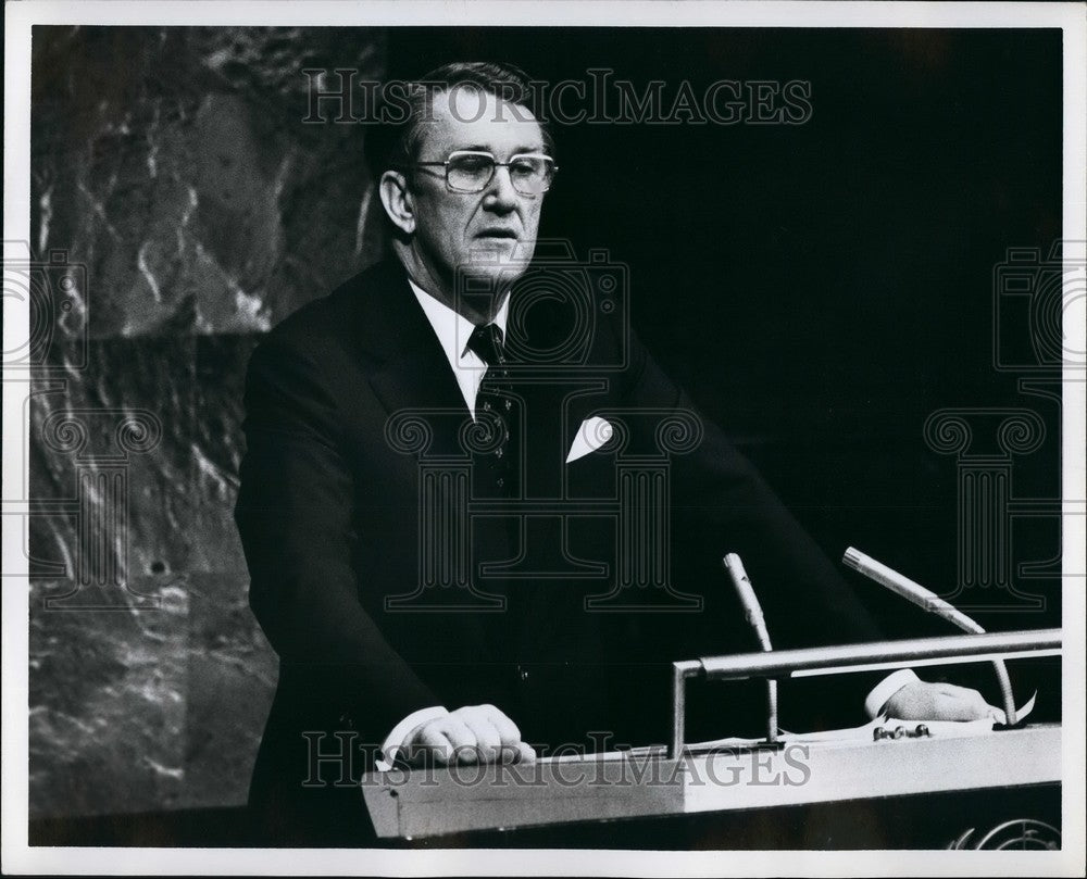 1978 Australian Premier Malcolm Frazer Speaking United Nations - Historic Images