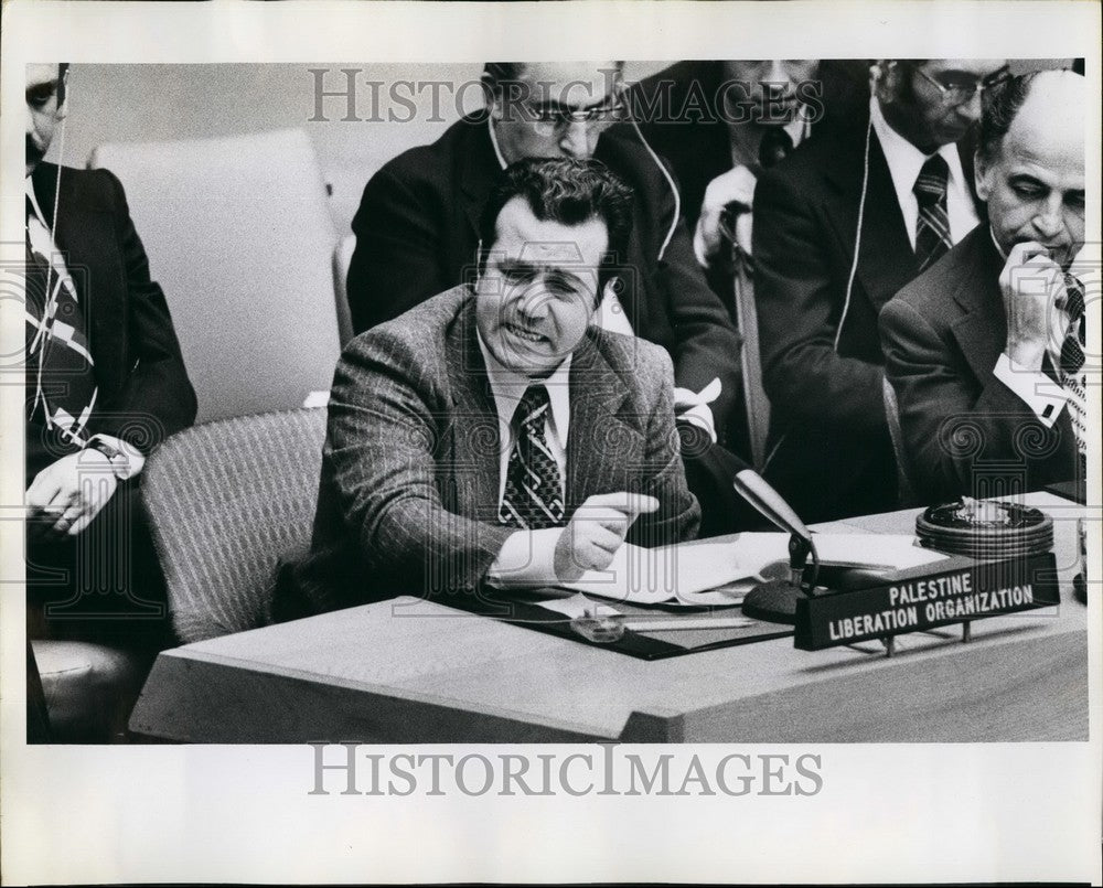 1976, UNSecurity Council Meeting ,PLO rep Farouk Kaddoumi - KSB43783 - Historic Images