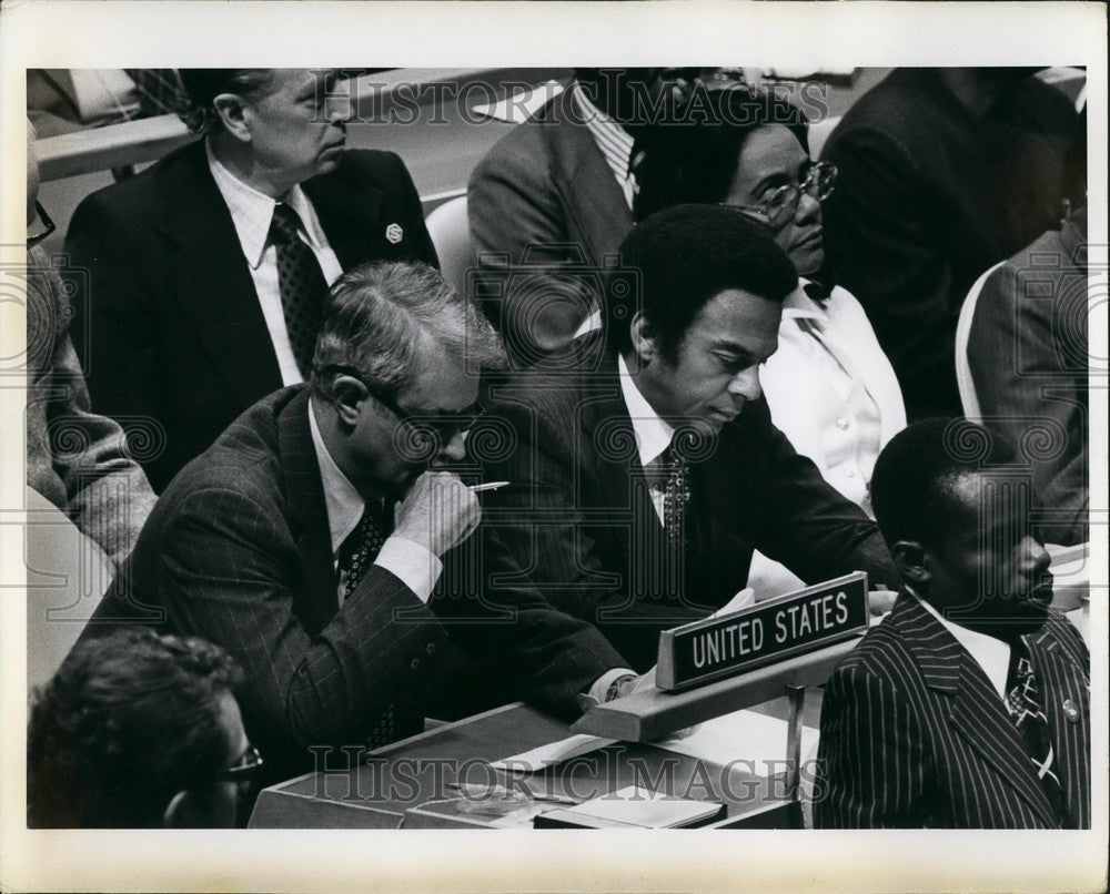 1977, Cyrus Vance & Ambassador Andrew Young - KSB44027 - Historic Images