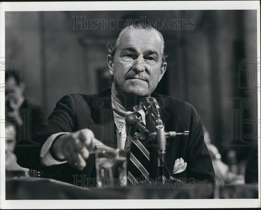 1975, Ambassador Richard Helms Testifies Senate Select Committee CIA - Historic Images